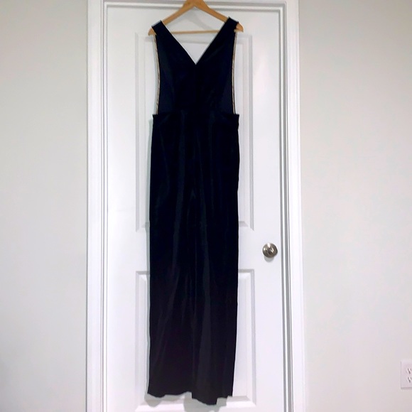 Black, velvet Anthropologie jumpsuit. 30T. New with tags. - Picture 8 of 8